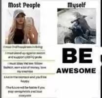 免费下载 Be awesome [Meme] 免费照片或图片可使用 GIMP 在线图像编辑器进行编辑